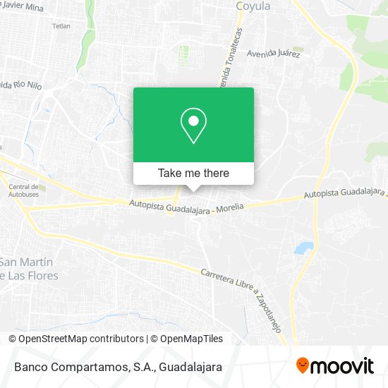Mapa de Banco Compartamos, S.A.