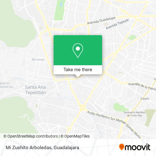 Mi Zushito Arboledas map