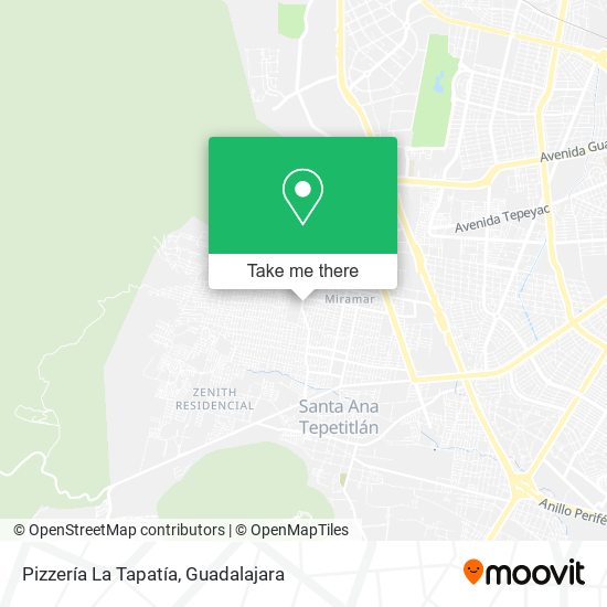 Pizzería La Tapatía map