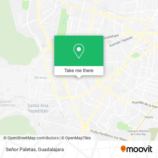 Mapa de Señor Paletas