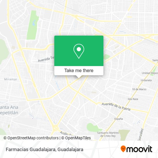 Farmacias Guadalajara map