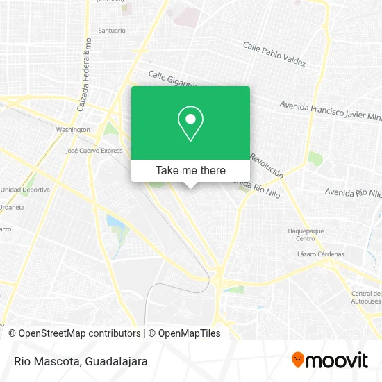 Rio Mascota map
