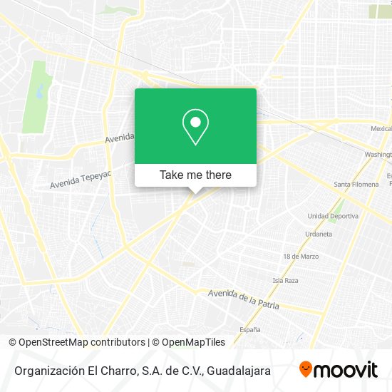 Organización El Charro, S.A. de C.V. map