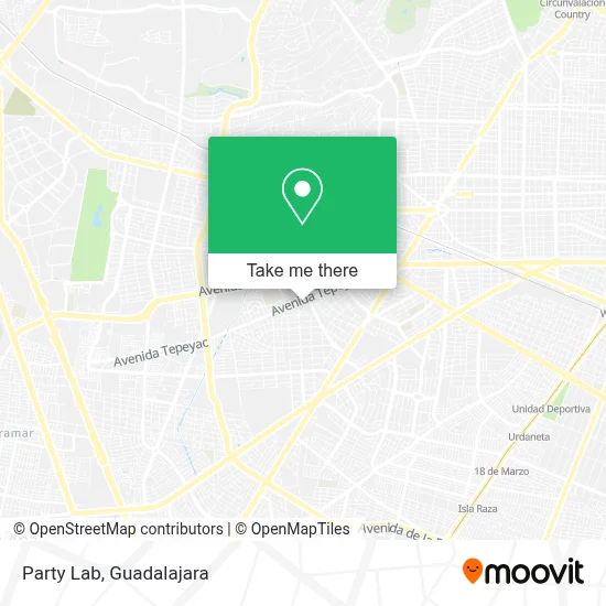 Party Lab map