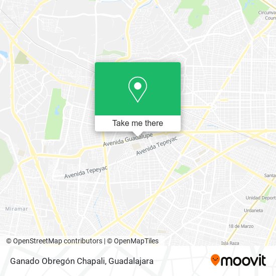 Mapa de Ganado Obregón Chapali