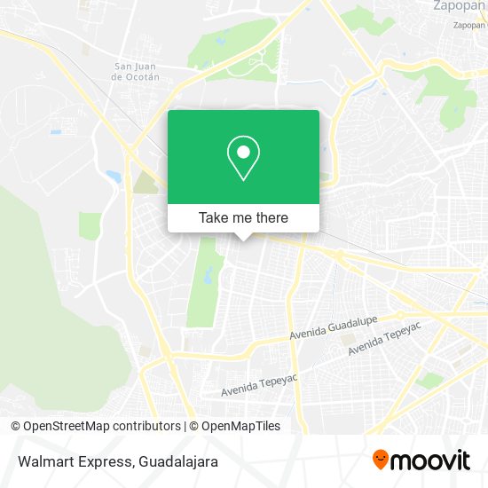 Mapa de Walmart Express