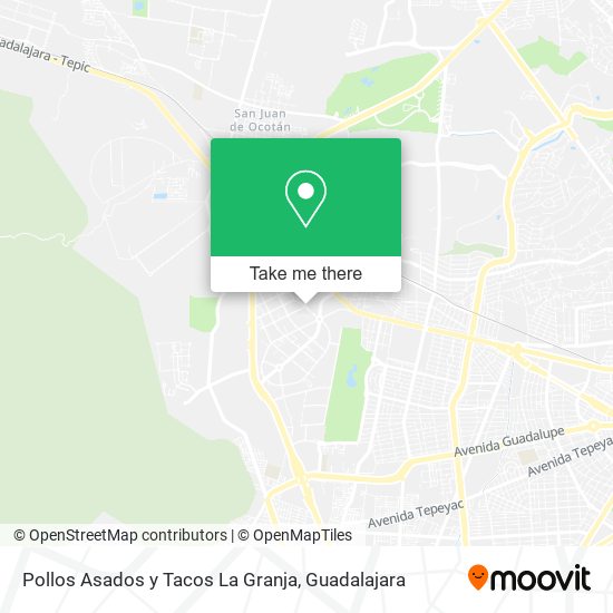 Pollos Asados y Tacos La Granja map