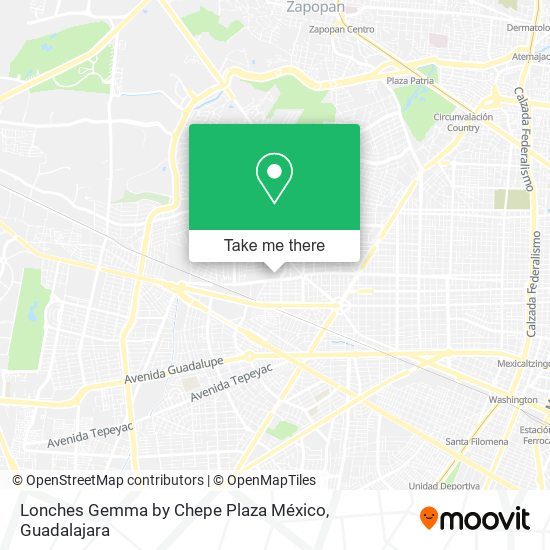 Mapa de Lonches Gemma by Chepe Plaza México