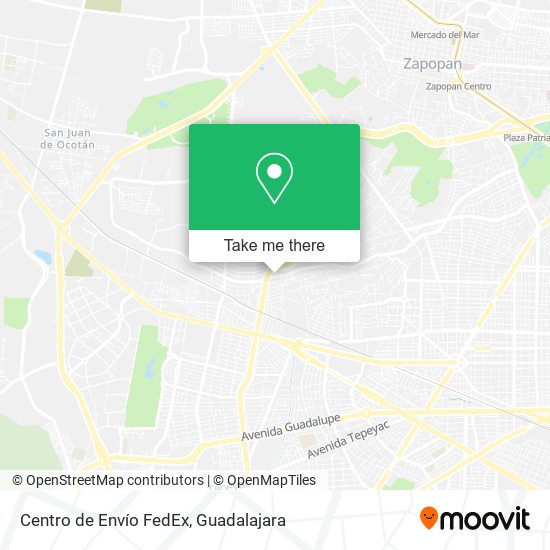 Centro de Envío FedEx map