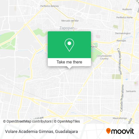 Volare Academia Gimnas map