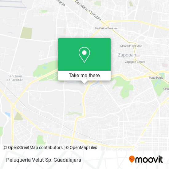 Peluquería Velut Sp map