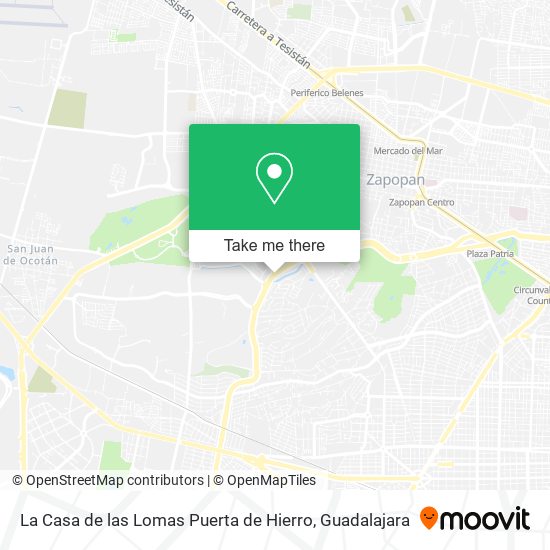 Mapa de La Casa de las Lomas Puerta de Hierro