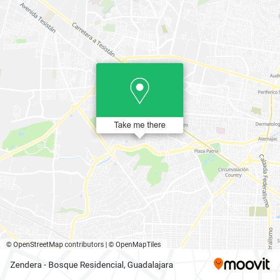 Mapa de Zendera - Bosque Residencial