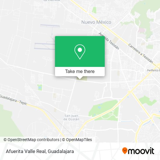 Afuerita Valle Real map