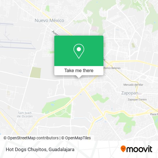Mapa de Hot Dogs Chuyitos