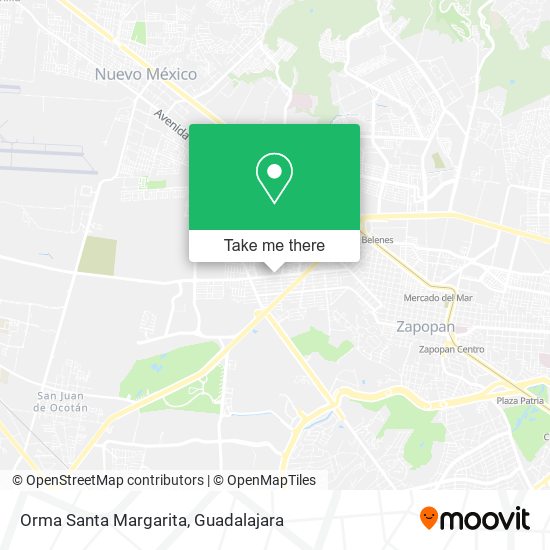 Orma Santa Margarita map