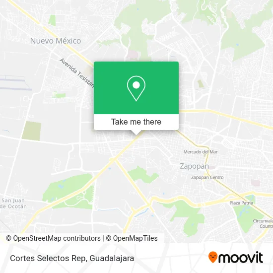 Cortes Selectos Rep map