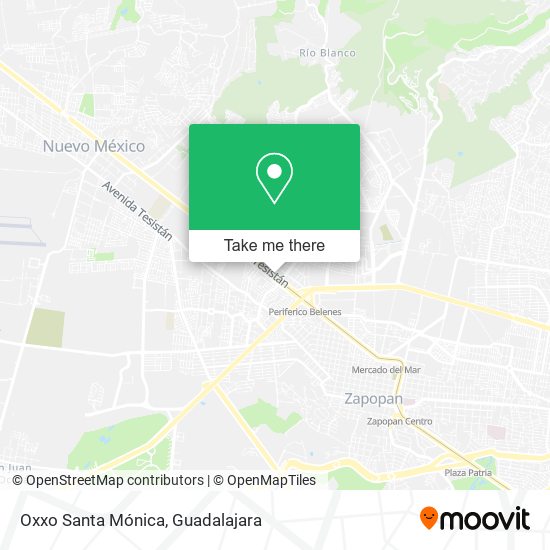 Oxxo Santa Mónica map