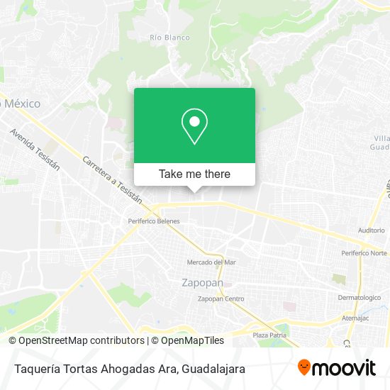 Taquería Tortas Ahogadas Ara map