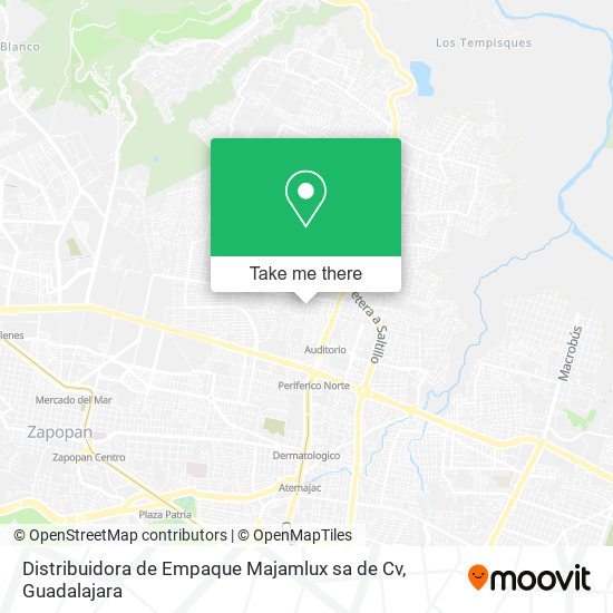 Distribuidora de Empaque Majamlux sa de Cv map