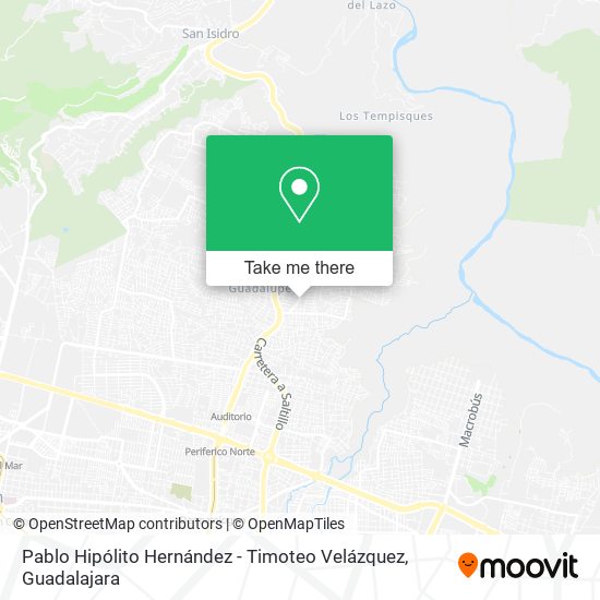 Pablo Hipólito Hernández - Timoteo Velázquez map