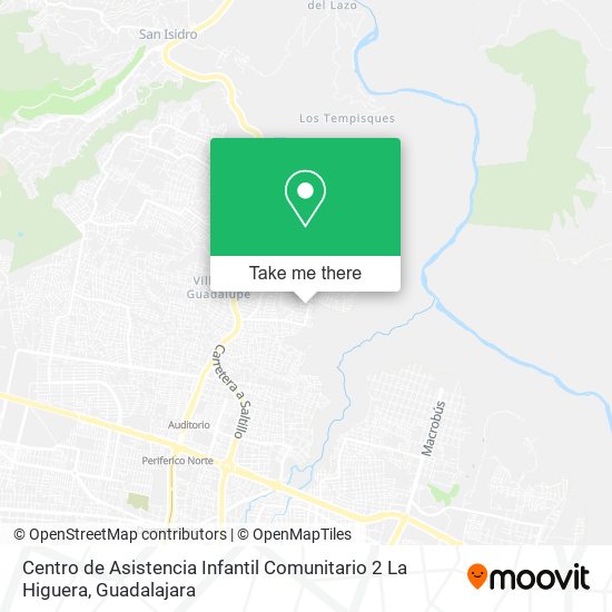 Mapa de Centro de Asistencia Infantil Comunitario 2 La Higuera