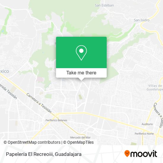 Mapa de Papelería El Recreoiii