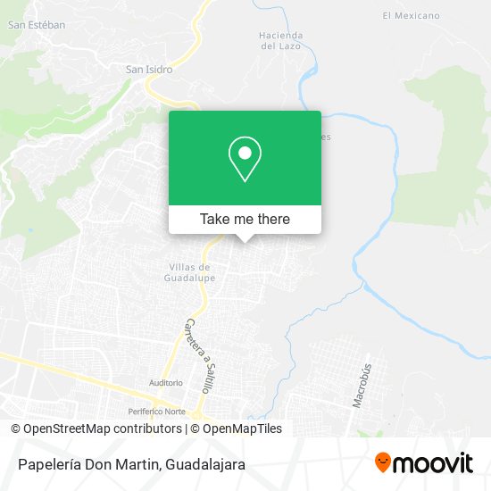 Mapa de Papelería Don Martin