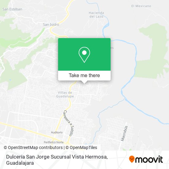Dulcería San Jorge Sucursal Vista Hermosa map
