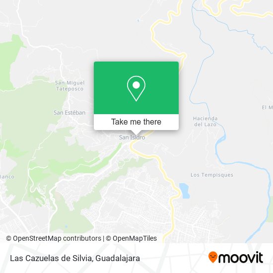 Mapa de Las Cazuelas de Silvia