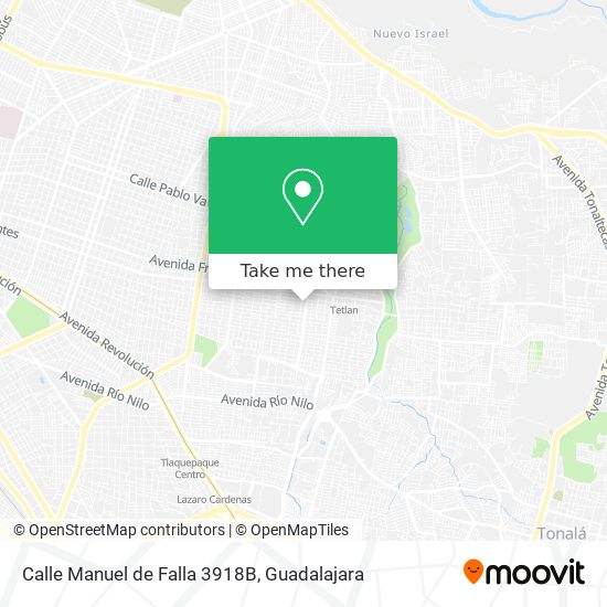 Mapa de Calle Manuel de Falla 3918B