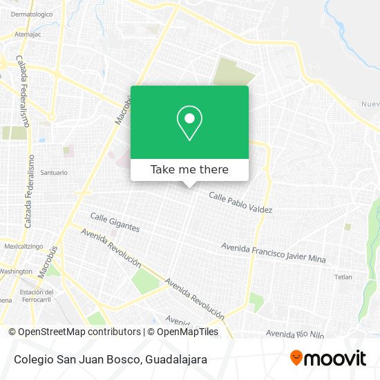 Mapa de Colegio San Juan Bosco