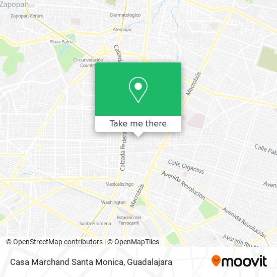 Mapa de Casa Marchand Santa Monica