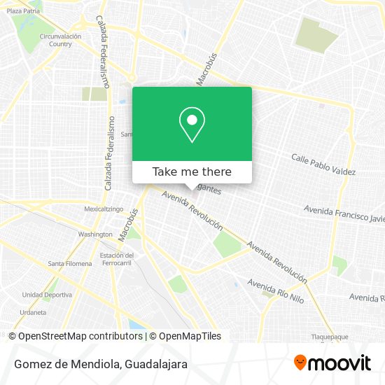 Gomez de Mendiola map