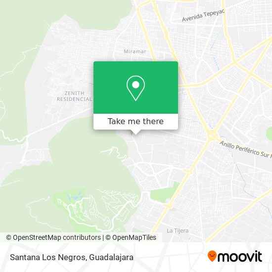 How to get to Santana Los Negros in Guadalajara by Bus?