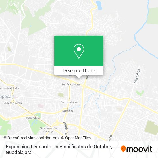 Exposicion Leonardo Da Vinci fiestas de Octubre map