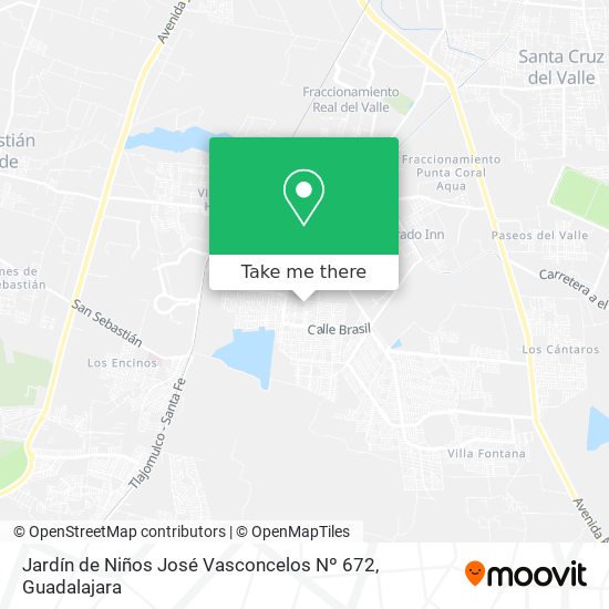 Mapa de Jardín de Niños José Vasconcelos Nº 672
