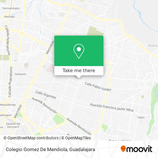 Colegio Gomez De Mendiola map