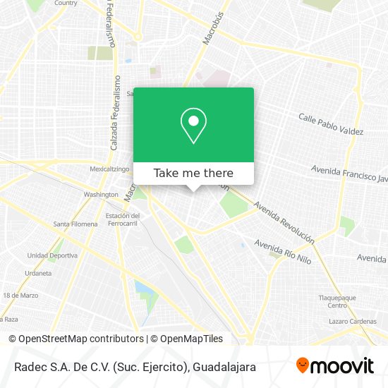 Radec S.A. De C.V. (Suc. Ejercito) map