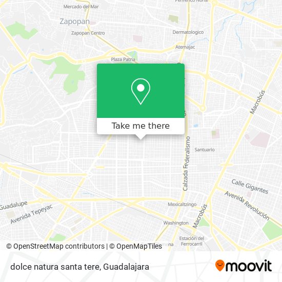 dolce natura santa tere map