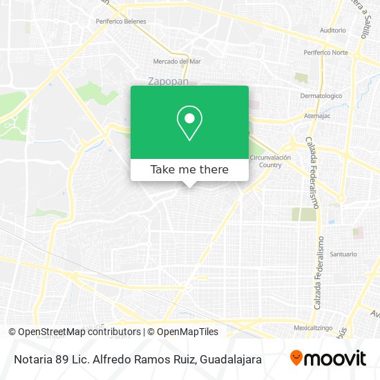 Notaria 89 Lic. Alfredo Ramos Ruiz map