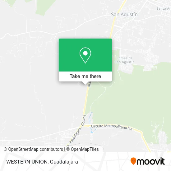 WESTERN UNION map