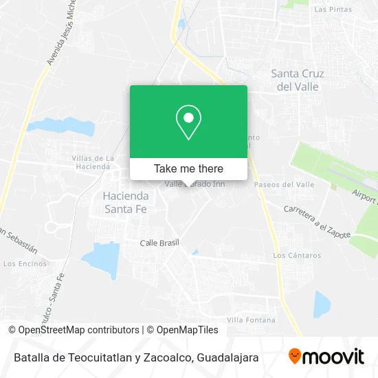 Mapa de Batalla de Teocuitatlan y Zacoalco