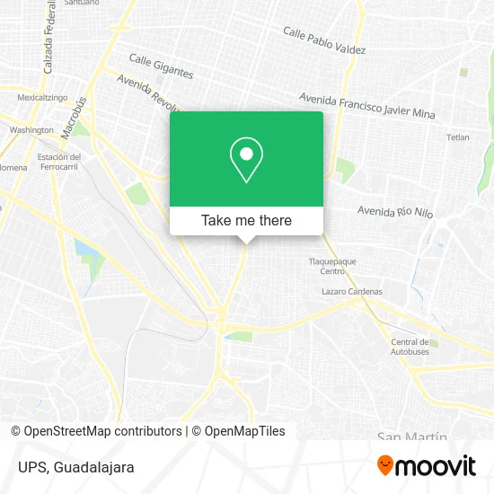 UPS map