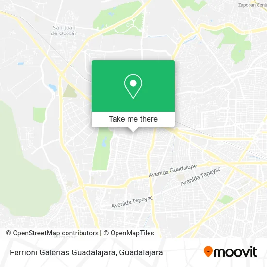 Ferrioni Galerias Guadalajara map
