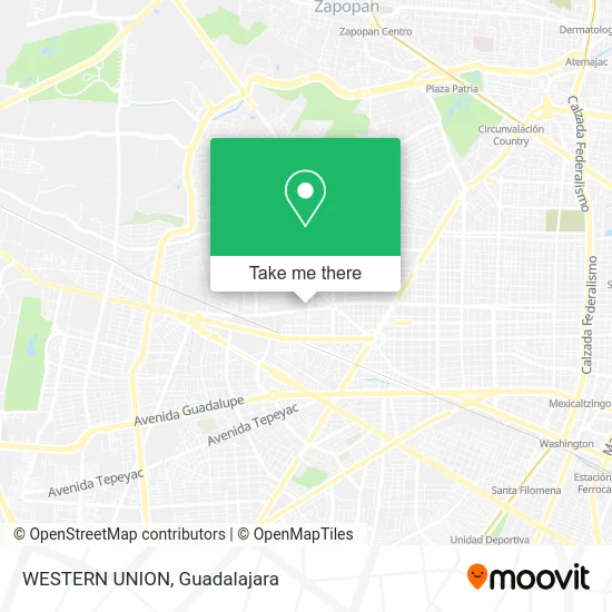WESTERN UNION map
