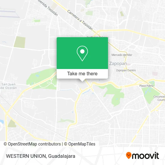 WESTERN UNION map