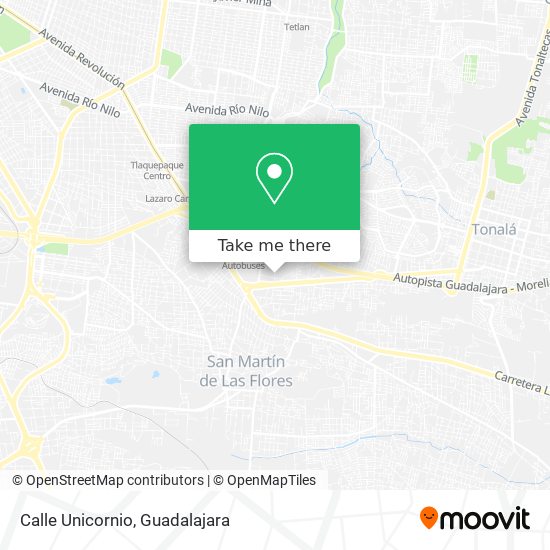 Mapa de Calle Unicornio