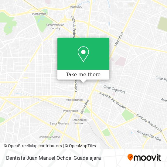 Mapa de Dentista Juan Manuel Ochoa
