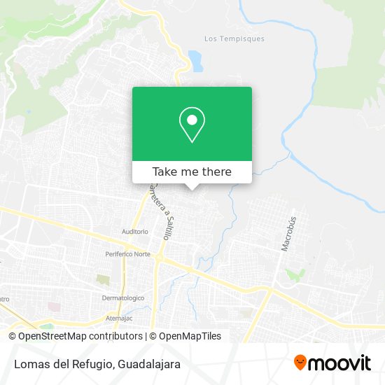 Lomas del Refugio map